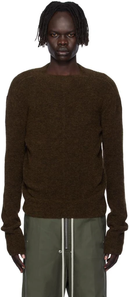 Rick Owens Brown Concordians Headon Pull Sweater 1