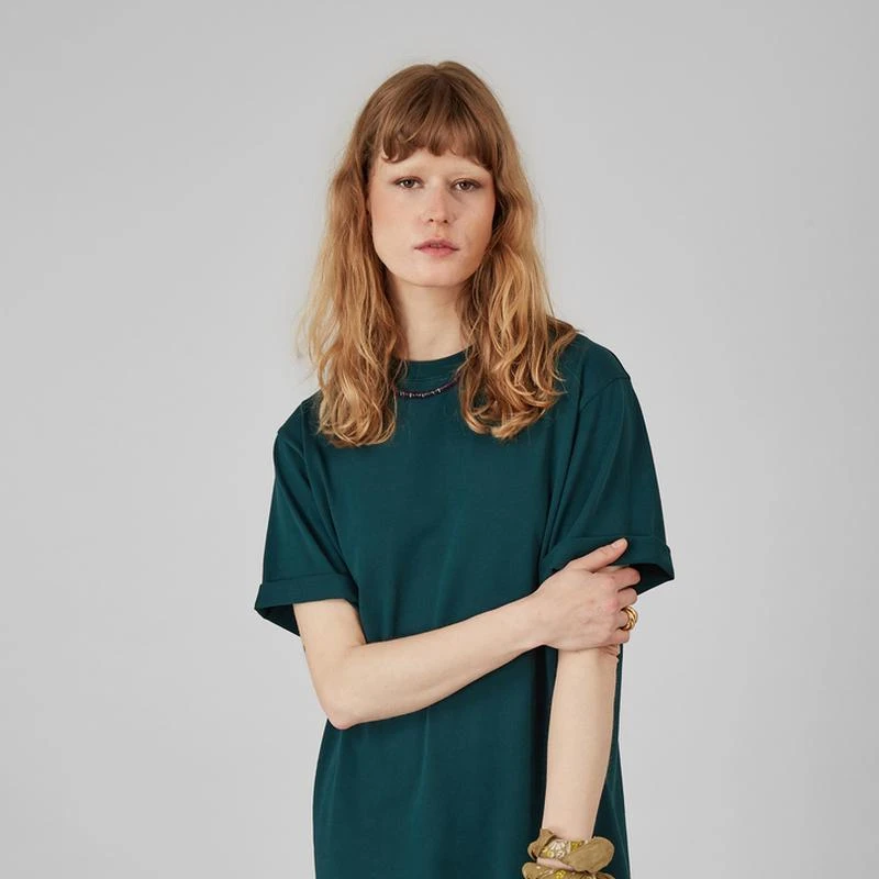 L'Exception Paris Thick cotton t-shirt dress Dark Sea L'EXCEPTION PARIS 3
