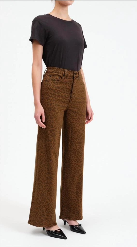 DAZE Far Out High Rise Wide Leg Jeans In Wild Cat 2