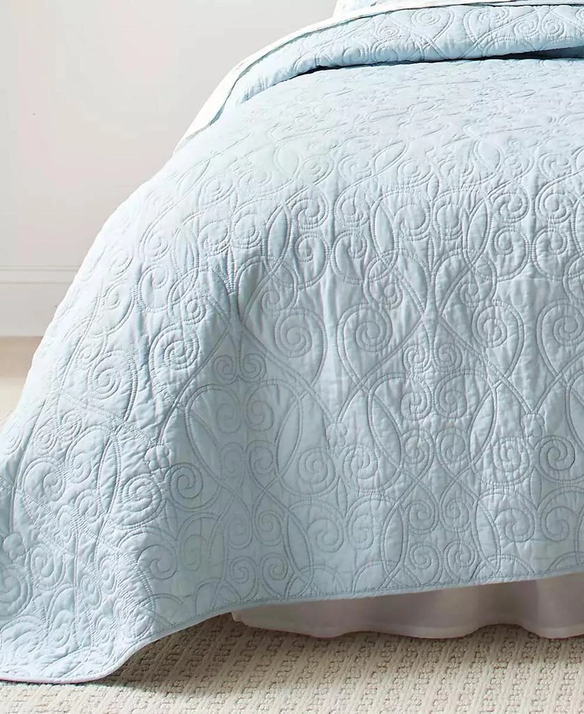 Laura Ashley Felicity Cotton Reversible 2 Piece Quilt Set, Twin 5