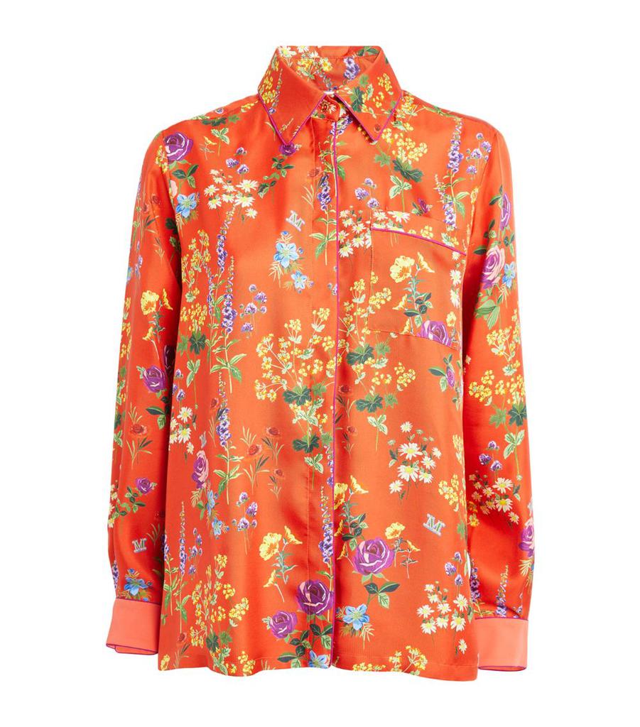 Max Mara Silk Floral Print Shirt - Shirts - BeyondStyle