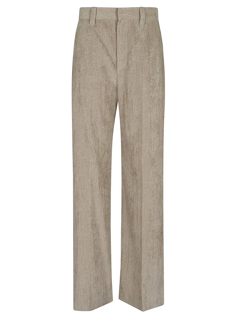 Brunello Cucinelli Brunello Cucinelli Corduroy Mid-Rise Wide-Leg Trousers 1