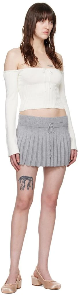 GUIZIO Gray Cielo Miniskirt 4