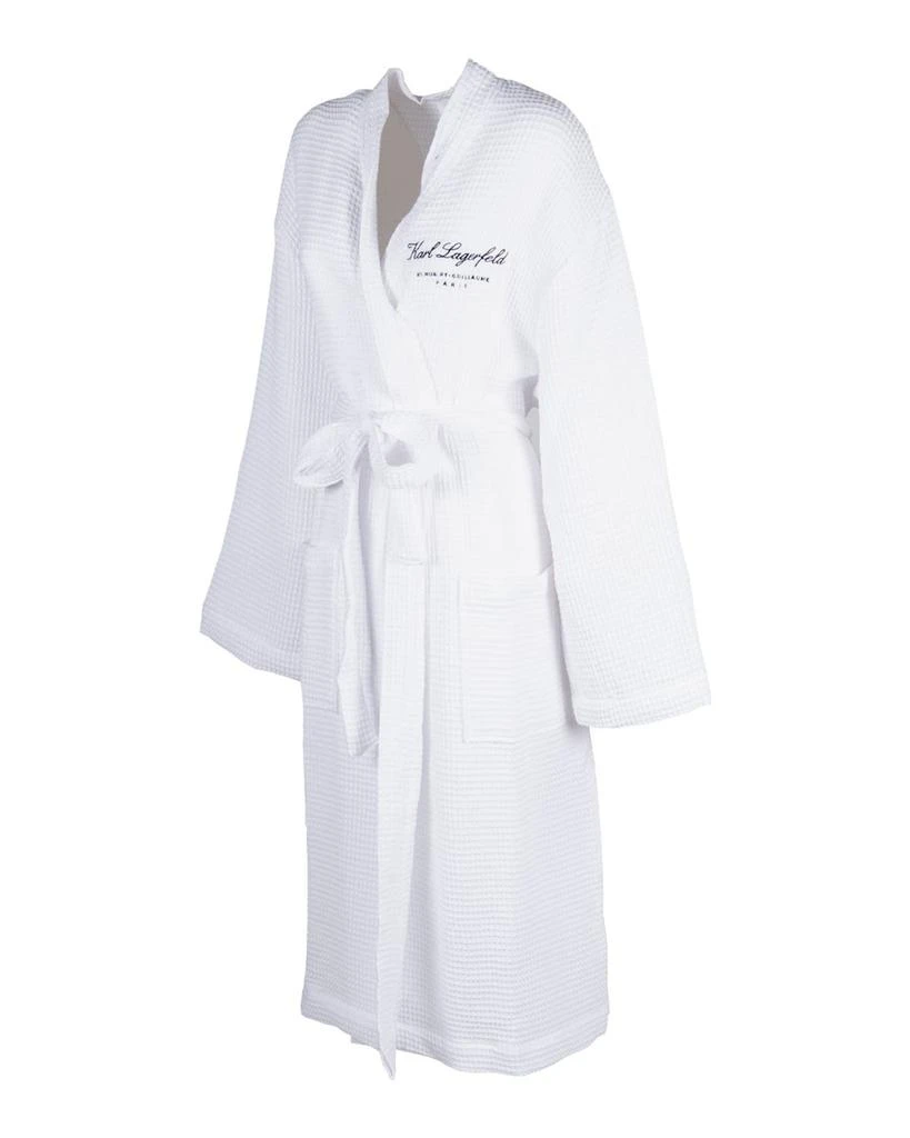 Karl Lagerfeld Paris Karl Lagerfeld Logo Printed Belted Bathrobe 3