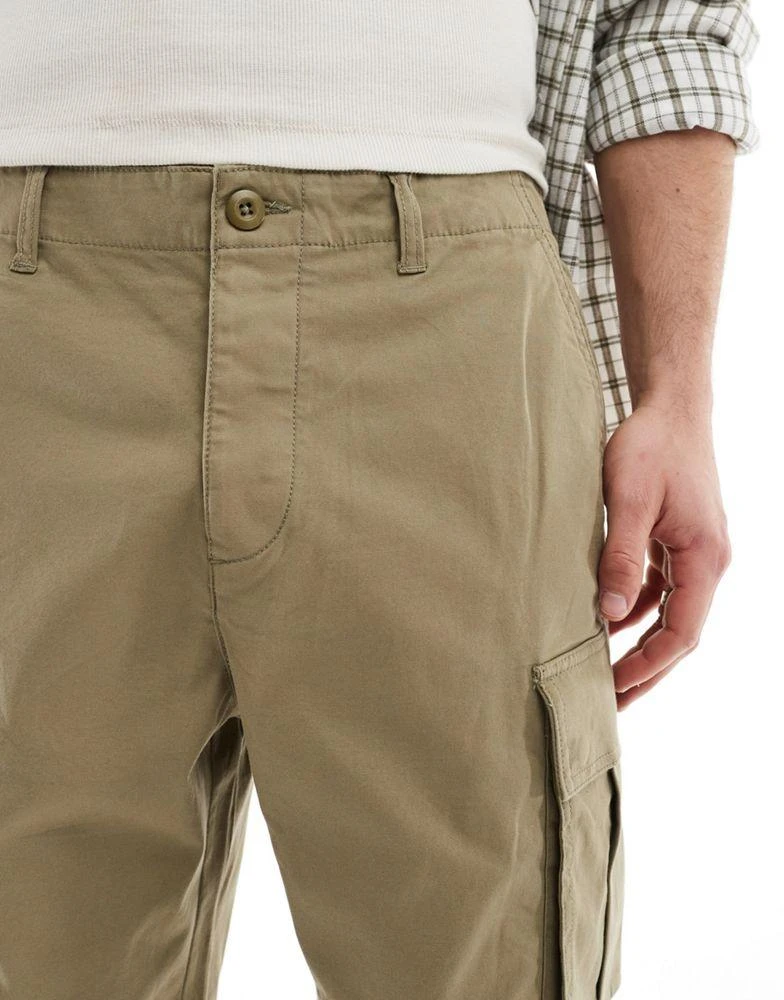 ALL SAINTS AllSaints Slane cargo shorts in light khaki 3