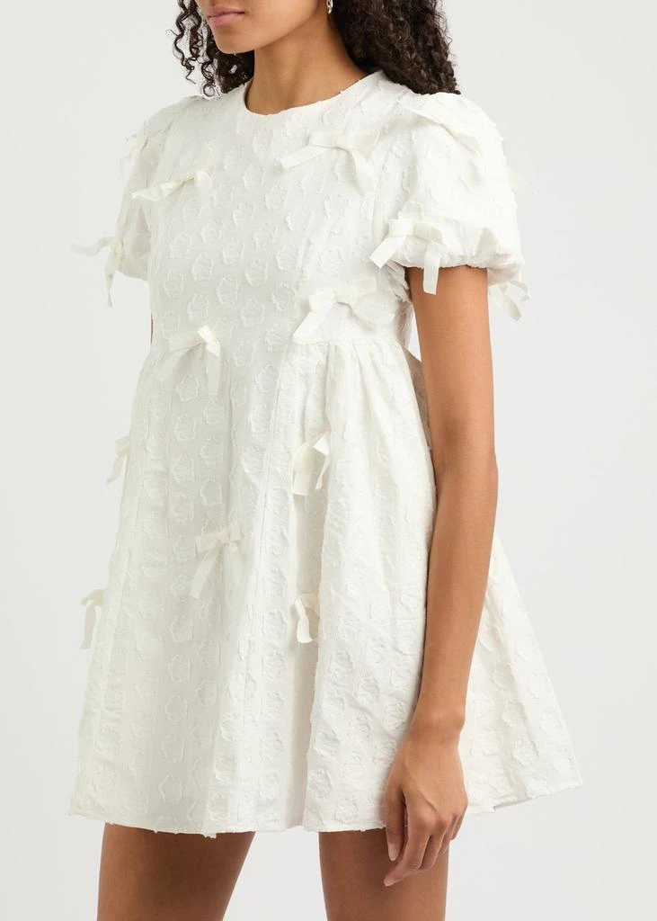 Sister Jane Nana bow-embellished cotton-blend mini dress 2