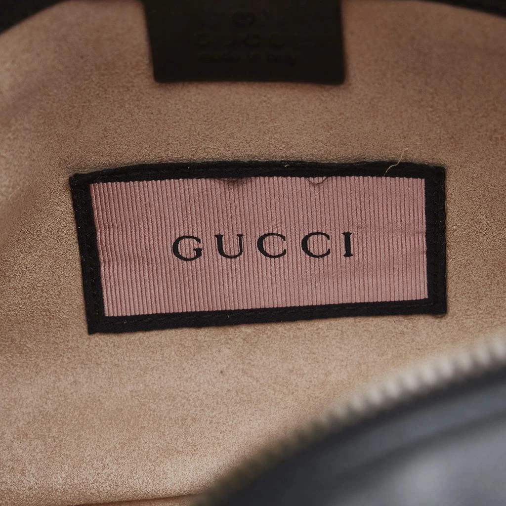 Gucci Gucci Black Leather Ghost GG Marmont Bag 10