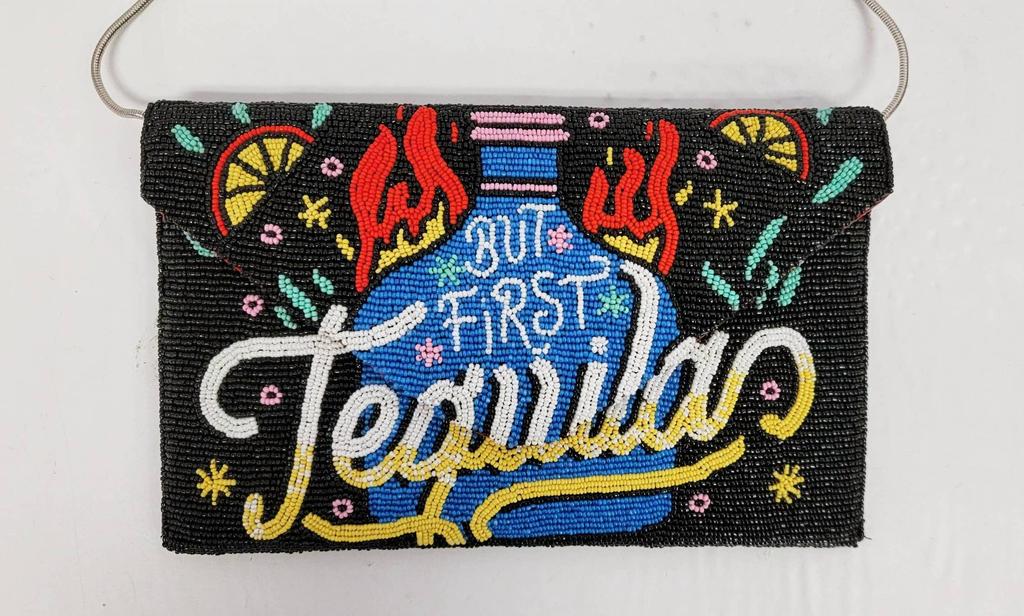 Ricki Designs Ricki Designs - Women's Beaded Tequila Party Pop Art Clutch