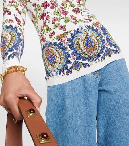 ETRO Printed silk-blend sweaters 5