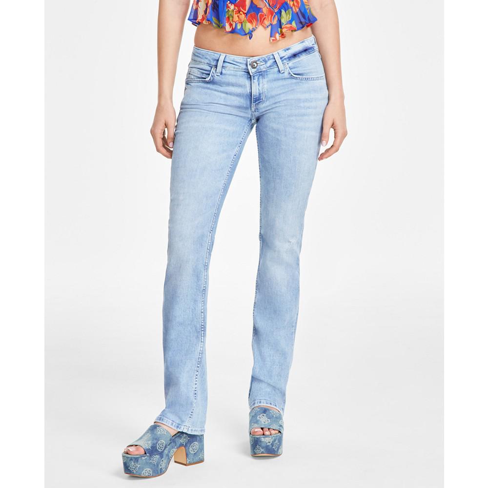 GUESS Women's Hermosa Flap-Pocket Low-Rise Jeans