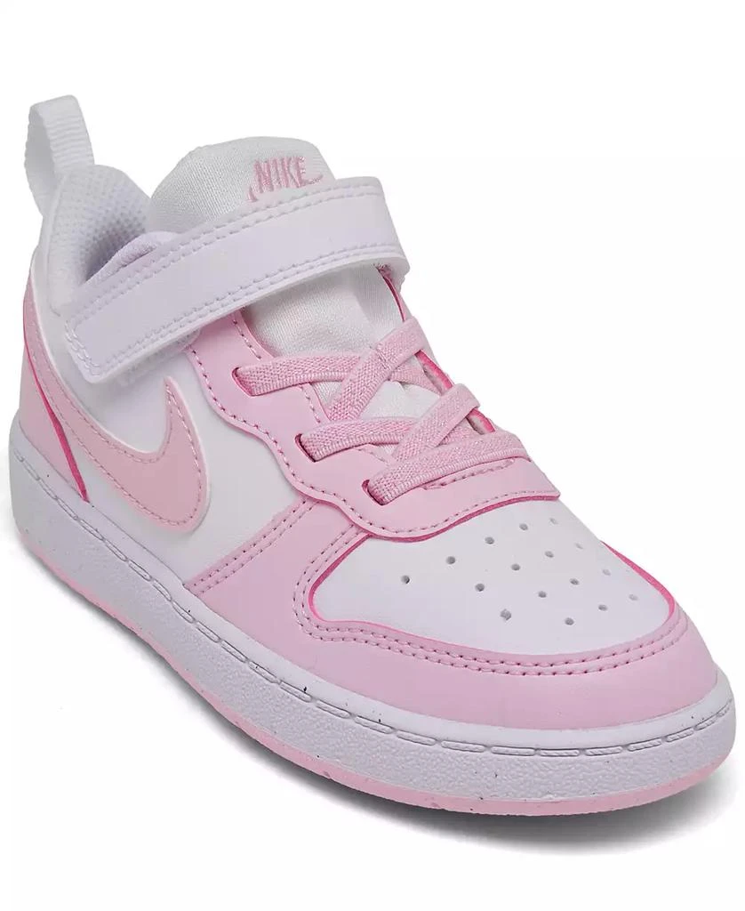 Nike Toddler Girls Court Borough Low Recraft Adjustable Strap Casual Sneakers from Finish Line 1