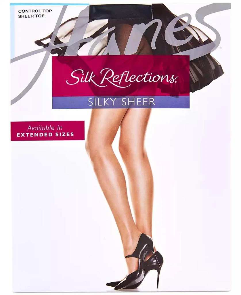 Hanes Hanes Silk Reflections Control Top Sheer Toe Pantyhose 2