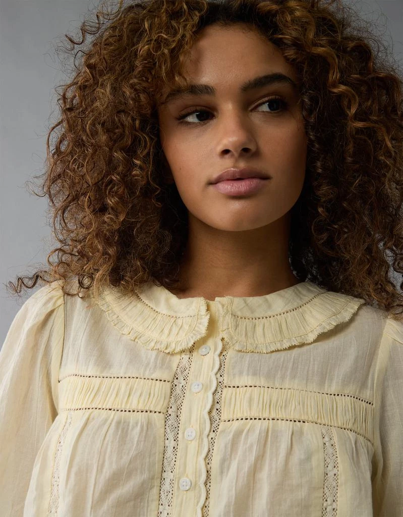 AE AE Collared Pintuck Blouse 1