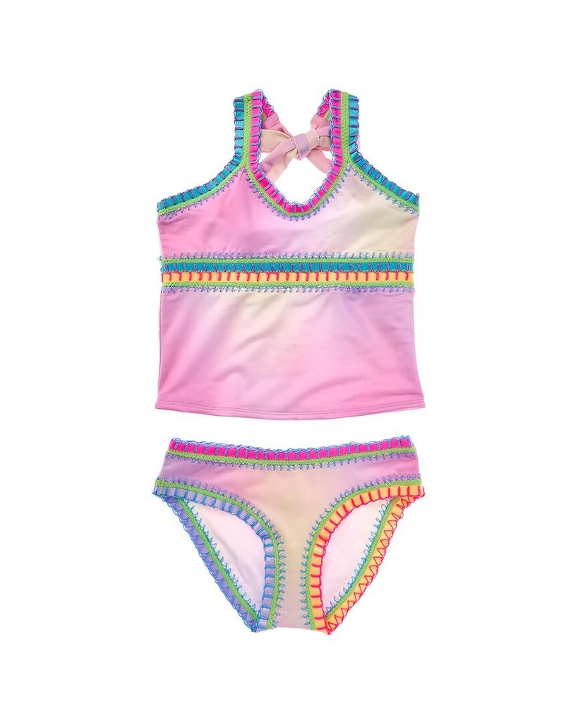 PQ Swim Rainbow Embroidered 2pc Tankini Set