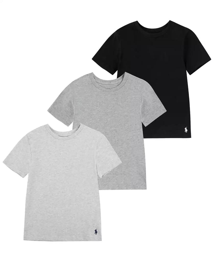 Ralph Lauren Big Boys Crewneck Undershirts, 3 Pack