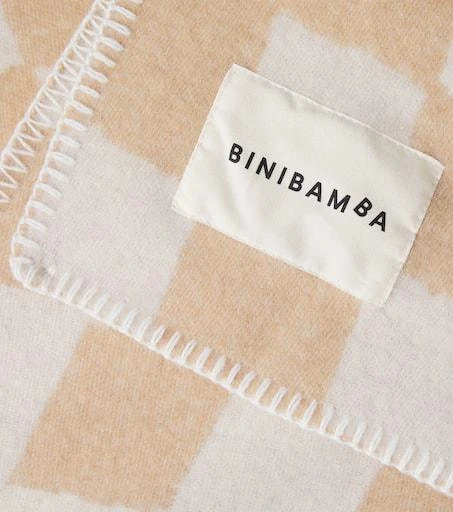 Binibamba Baby checked wool blanket 3