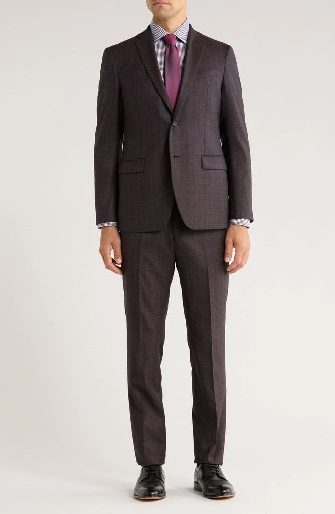 John Varvatos Plaid Wool Suit