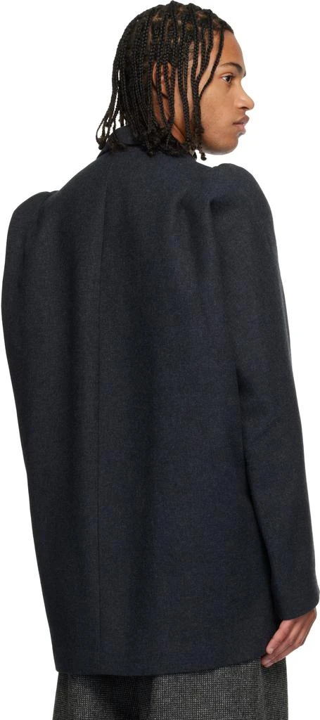 Dries Van Noten Gray Double-Breasted Blazer 3