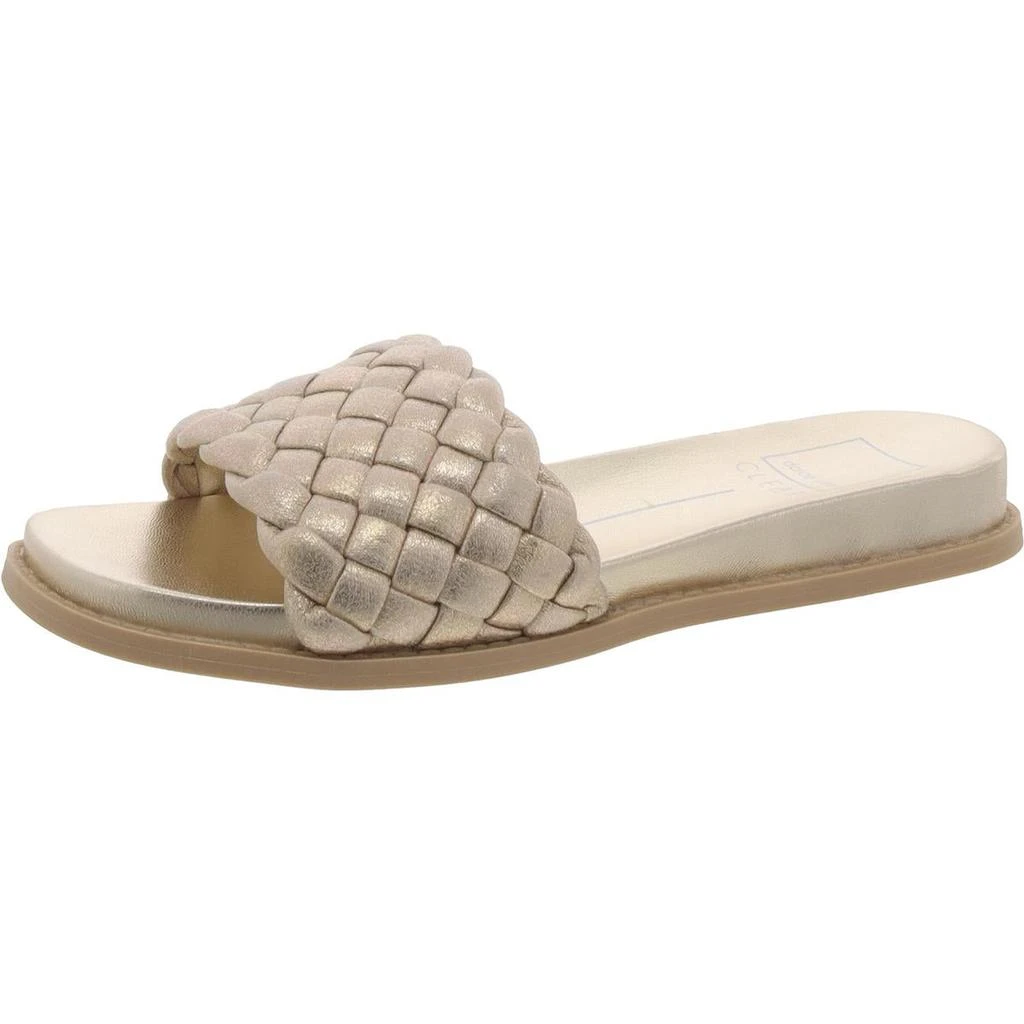 Dolce Vita Grazie  Womens Basketweave Slip On Slide Sandals 9