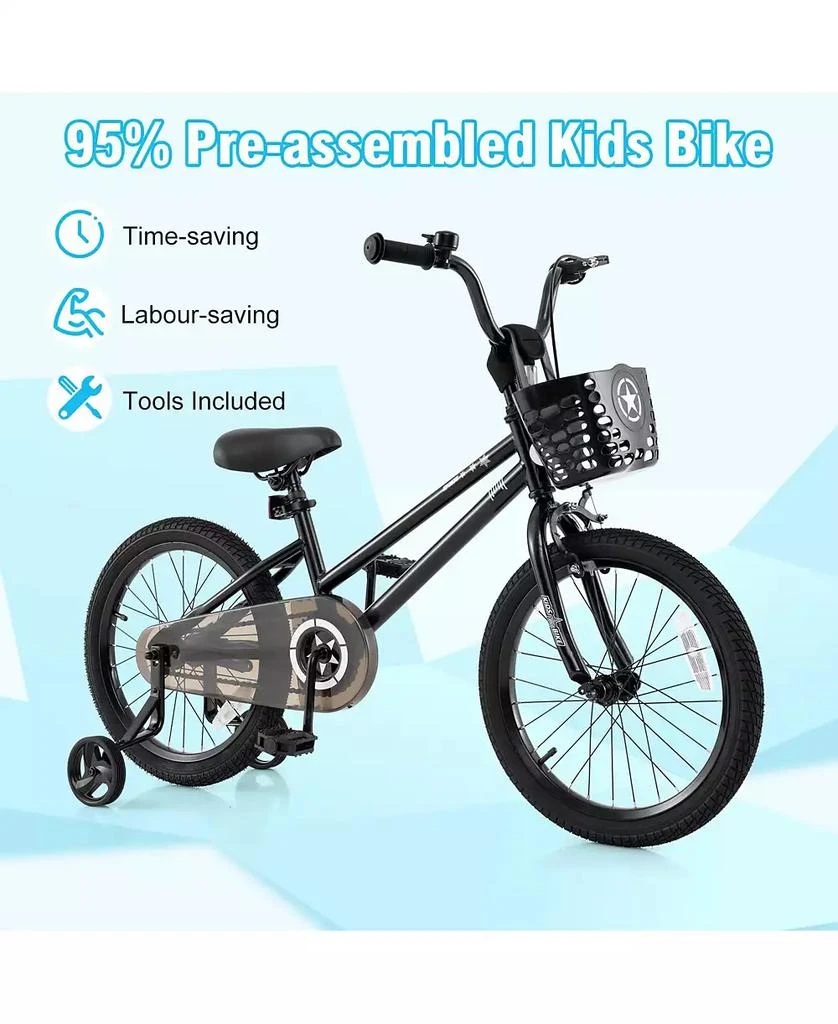 Mecale 16 Inch Kids Bike Adjustable with Transparent Chain Cover for 3-8 Years Old-16 inches 2