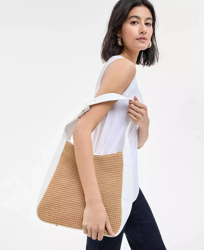 INC International Salee Straw Shoulder Bag, Exclusively at Macy's 5