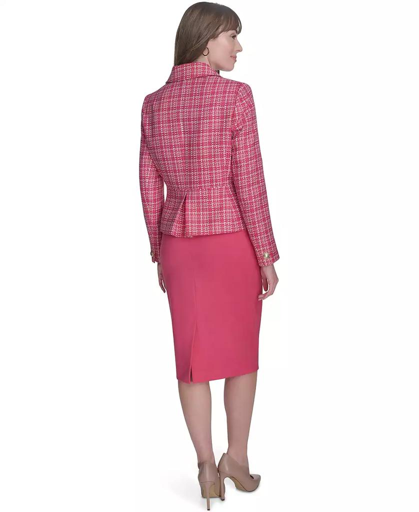 Tommy Hilfiger Women's Double-Breasted Tweed Blazer