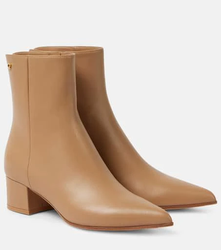 Gianvito Rossi Lyell 45 leather ankle boots 1