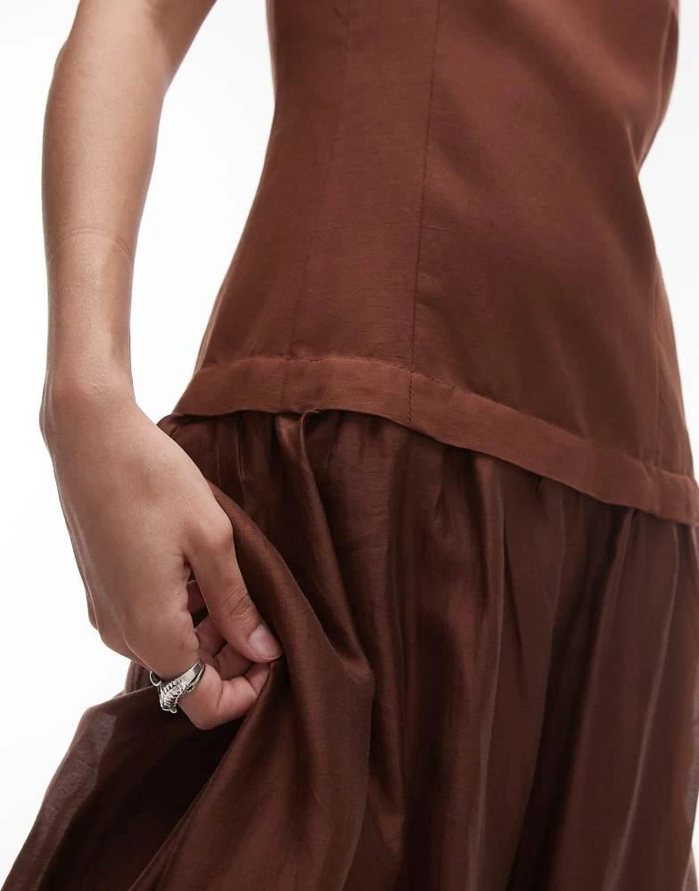 bustier linen dress Angelina Floral Bustier Dress main image 1