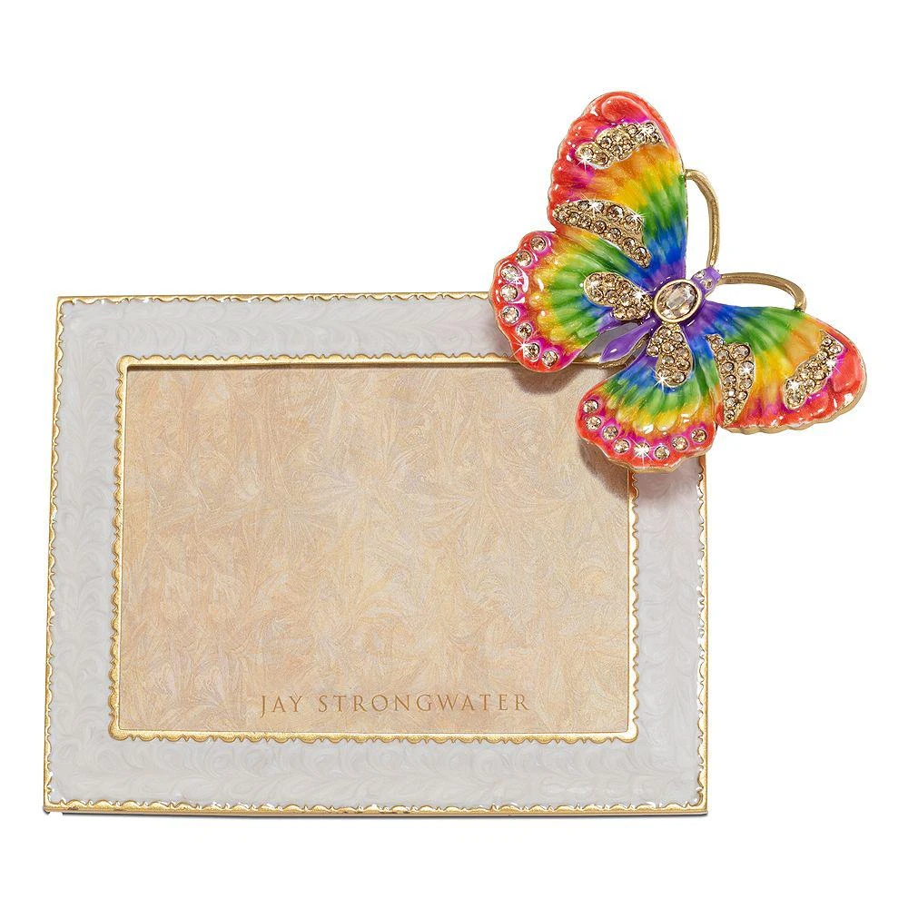 Jay Strongwater Nova Butterfly Frame, 3" x 4" 2