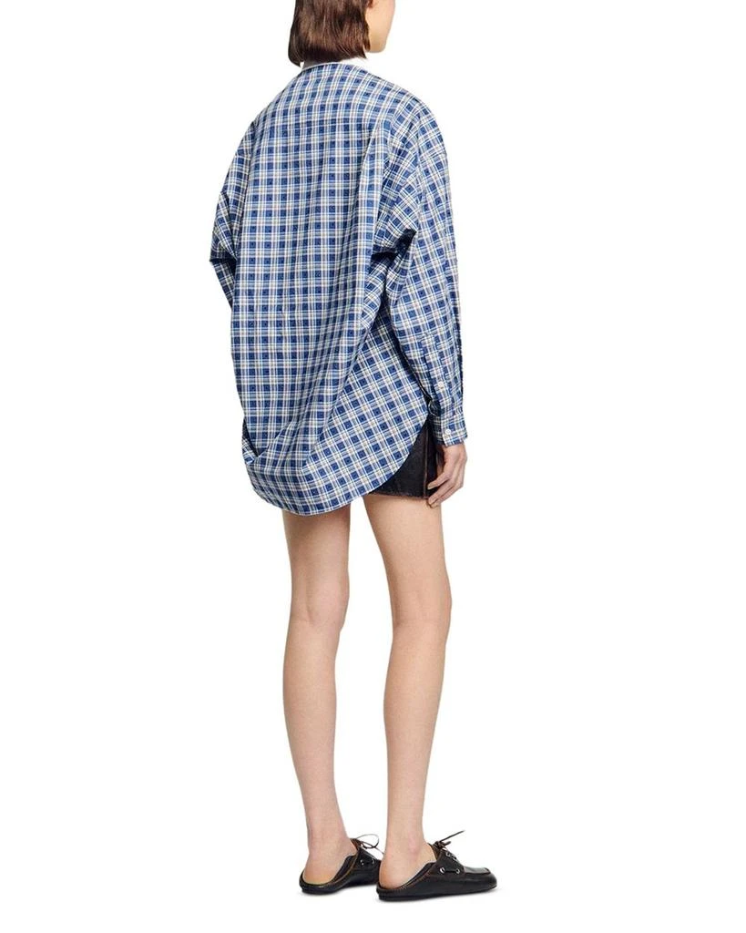 Sandro Rhinestone Check Shirt 3