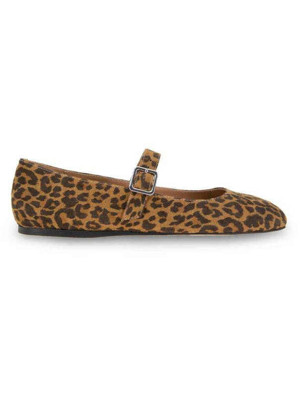 BCBG Harpin Leopard-Print Mary Jane Flats 1