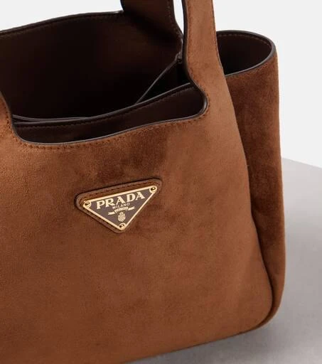 Prada Medium suede shoulder bag 6