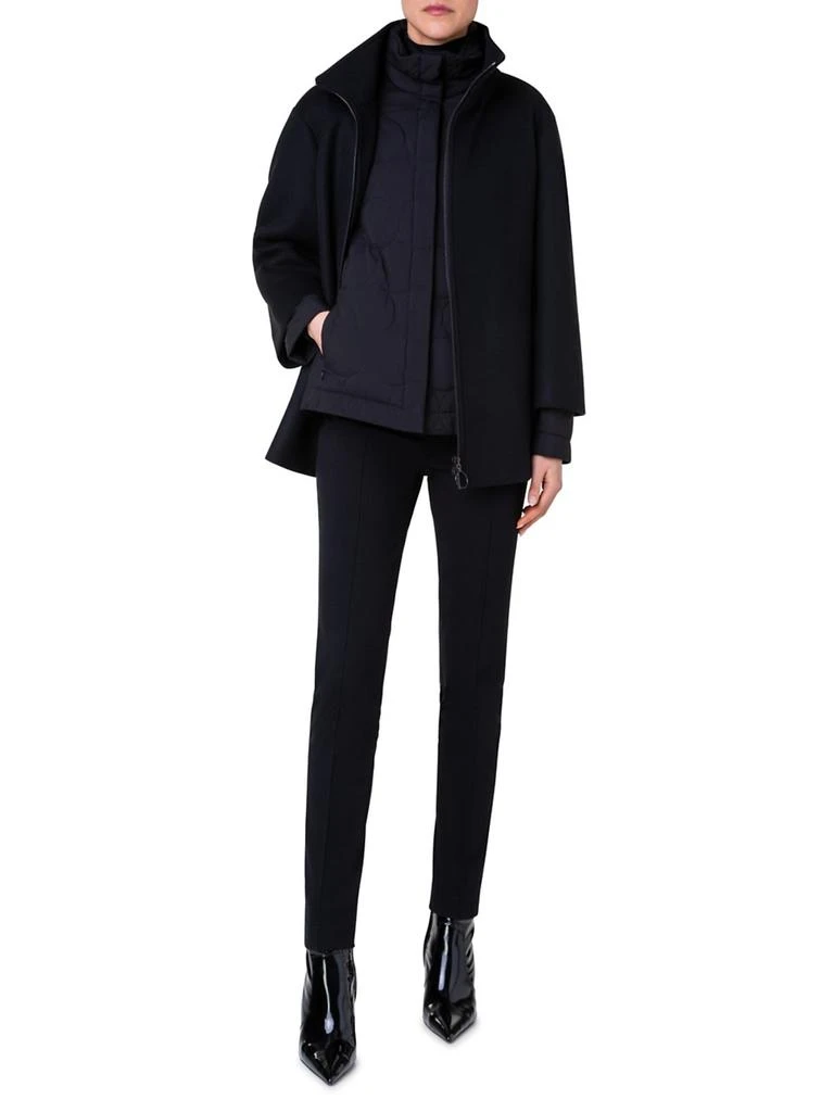 Akris Core Layered Wool-Blend Jacket 2