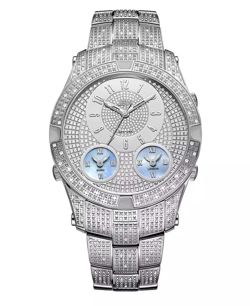 Jbw Men's Jet Setter III Diamond (1 ct.t.w.) Stainless Steel Watch 1