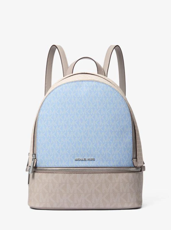 Michael Kors Rhea Medium Color-Block Signature Logo Backpack 1