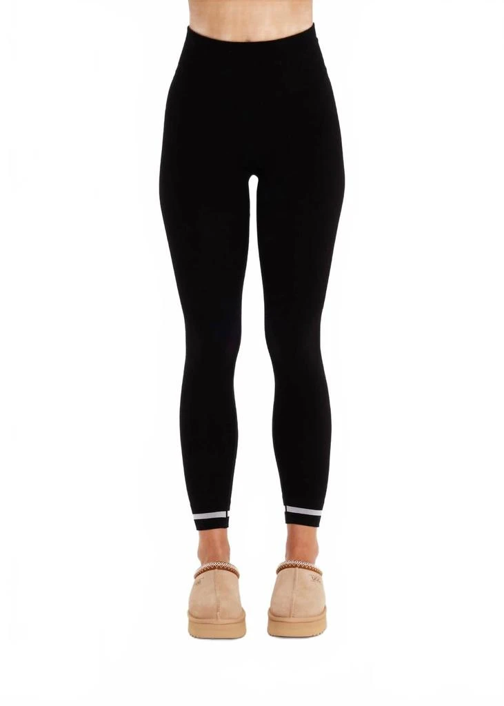 The Upside Wool Seamless Midi Pant In Black