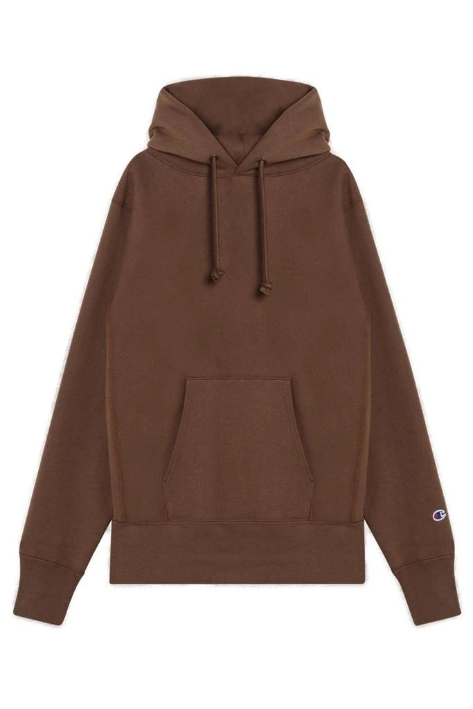 CHAMPION Champion Logo Embroidered Drawstring Hoodie 1