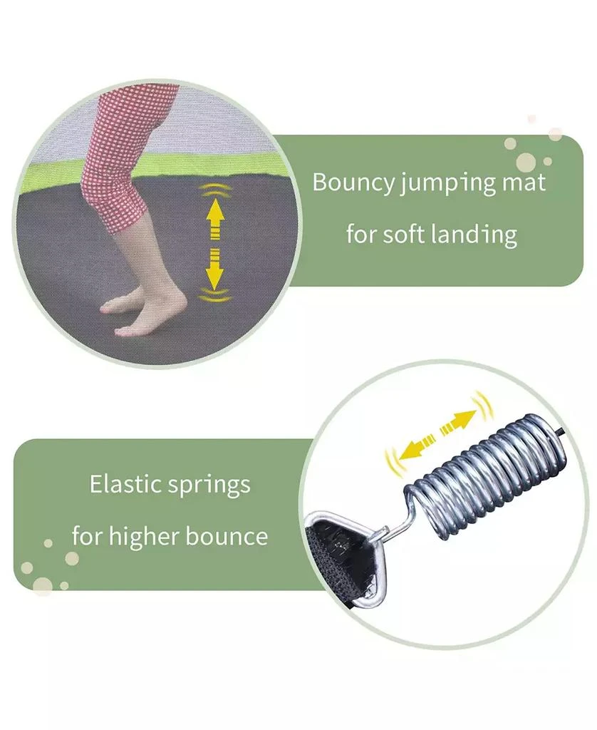 Slickblue 55" Toddlers Trampoline with Safety Enclosure Net 
Balls 10