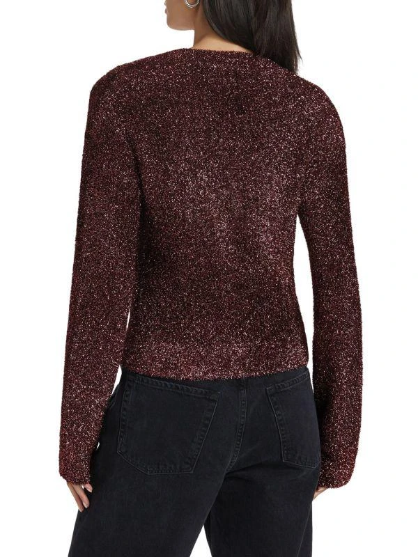 Derek Lam Kalena Metallic Cardigan 2