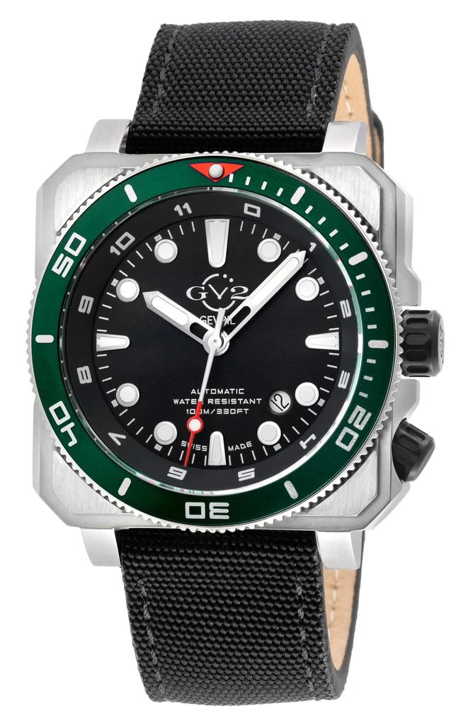 GV2 XO Submarine Canvas Strap Watch, 44mm 1