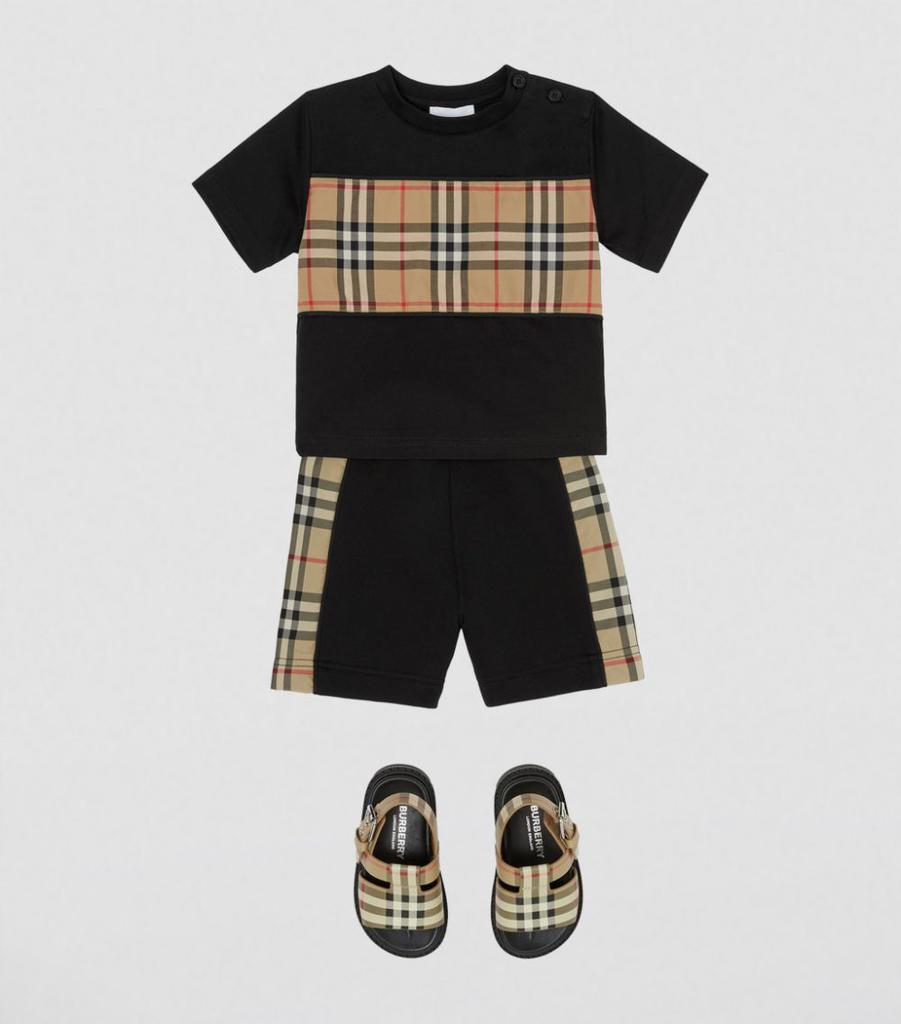 Burberry Boys Burberry Vintage Shirt Kit Vintage Check Panelled T