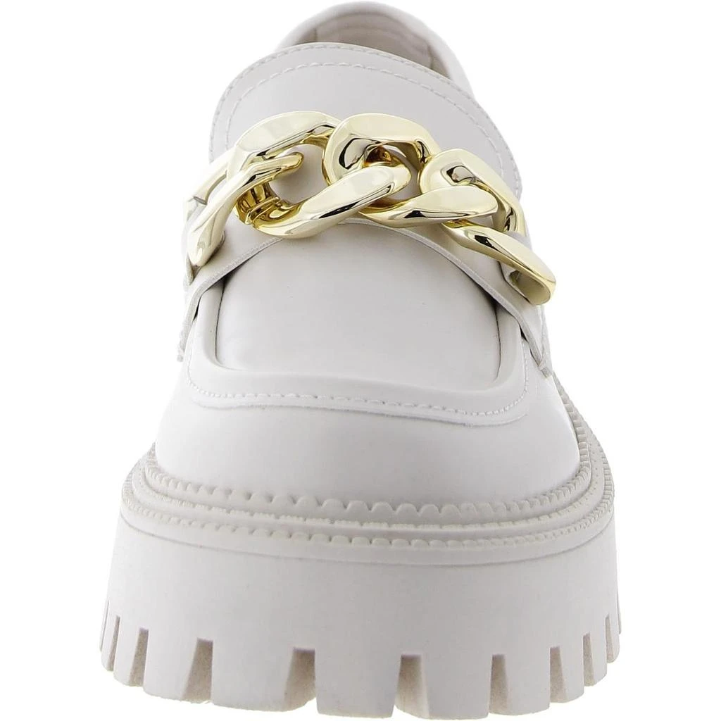 Steve Madden Bianca Womens Faux Leather Block Heel Loafers 3