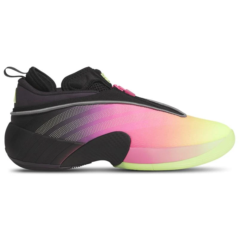 adidas Men's D.O.N. Issue 7 Basketball Shoes - Aurora Black/Lucid PINK/HI-RES Yellow / 9.5