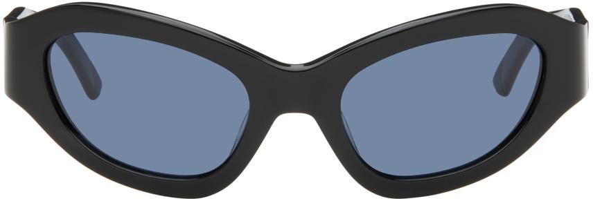 【関税込み】Eckhaus Latta サングラス Eckhaus Latta SSENSE Exclusive Black 'The Bug' Sunglasses