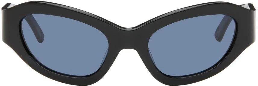Eckhaus Latta SSENSE Exclusive Black 'The Bug' Sunglasses 1