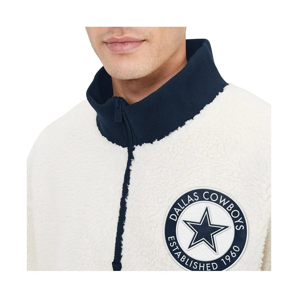 Tommy Hilfiger Men's White Dallas Cowboys Jordan Sherpa Quarter-Zip Jacket 2