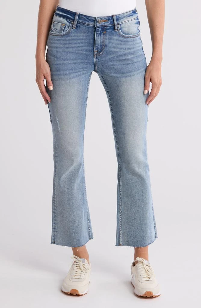 VIGOSS Marley Raw Hem Crop Bootcut Jeans 1