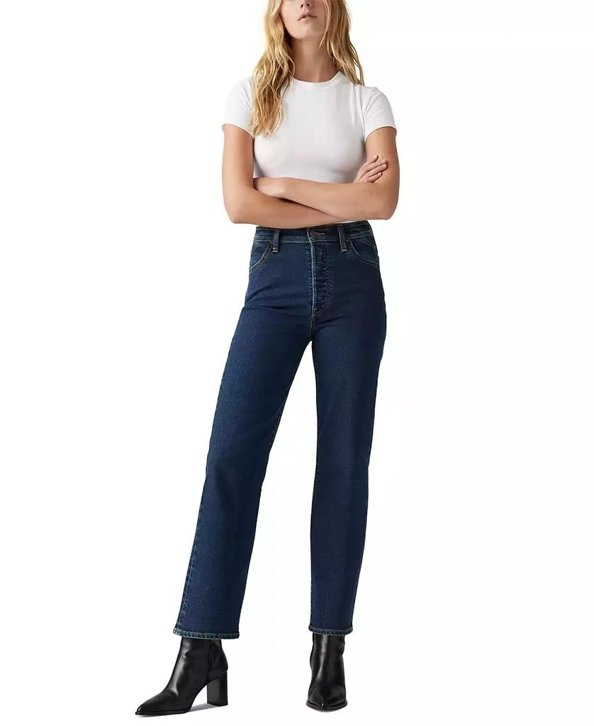 Levi's Women's Ribcage High Rise Straight Ankle Jeans 4