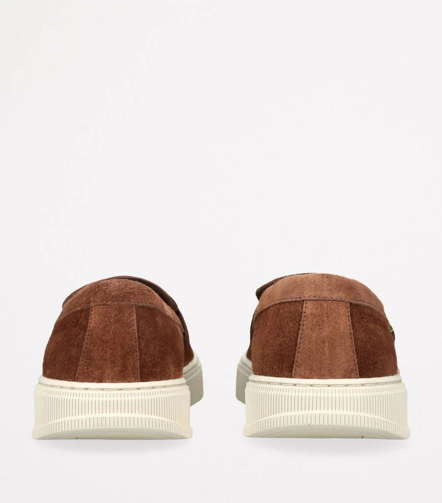 Salvatore Ferragamo Suede Brad Slip-On Sneakers 2
