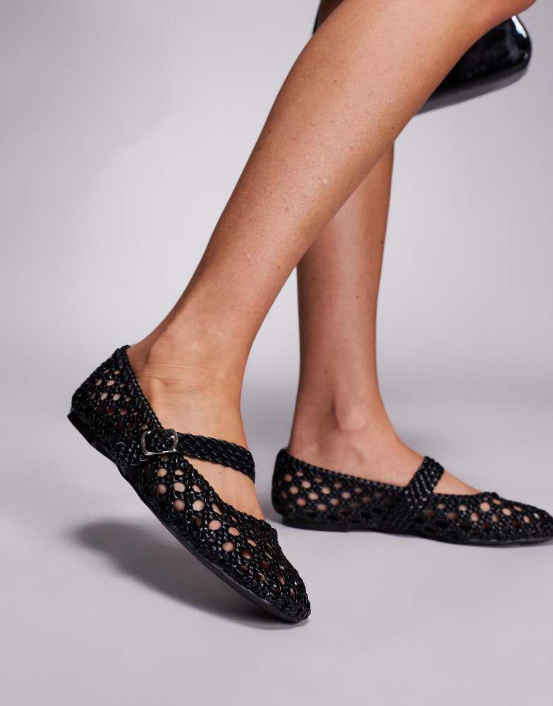 Public Desire Public Desire Winoma ballet flats in black
